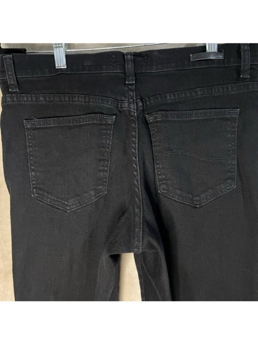 Lee Rider Jeans Womens Size 10 Petite Black Straight Relaxed Fit 5 Pocket Denim - Picture 13 of 16